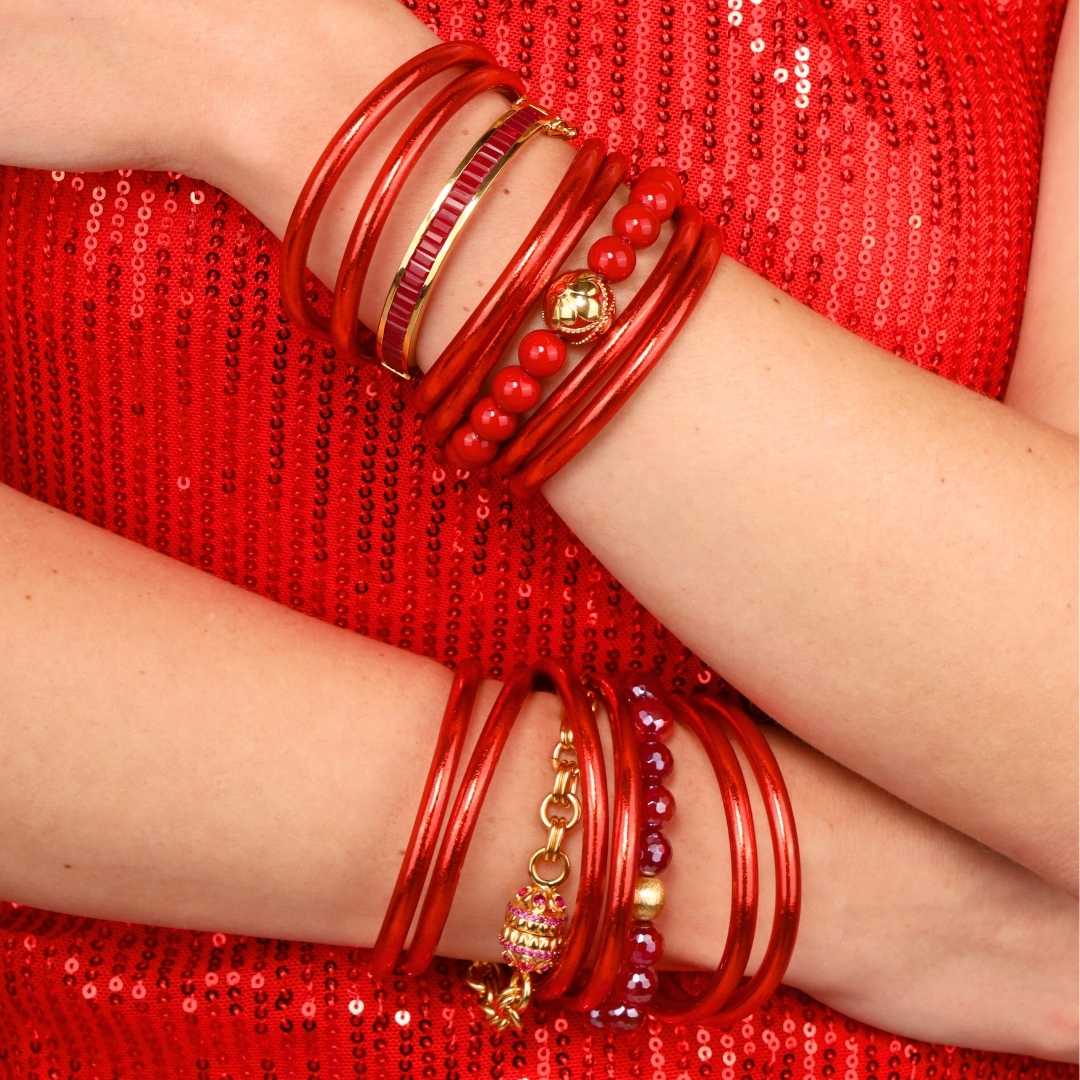Holly Chain Bracelet - Ruby