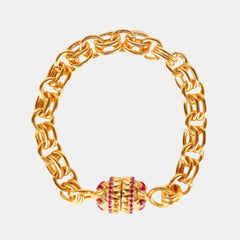 Holly Chain Bracelet - Ruby