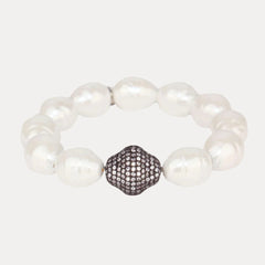 Isabel Pearl Bracelet - White