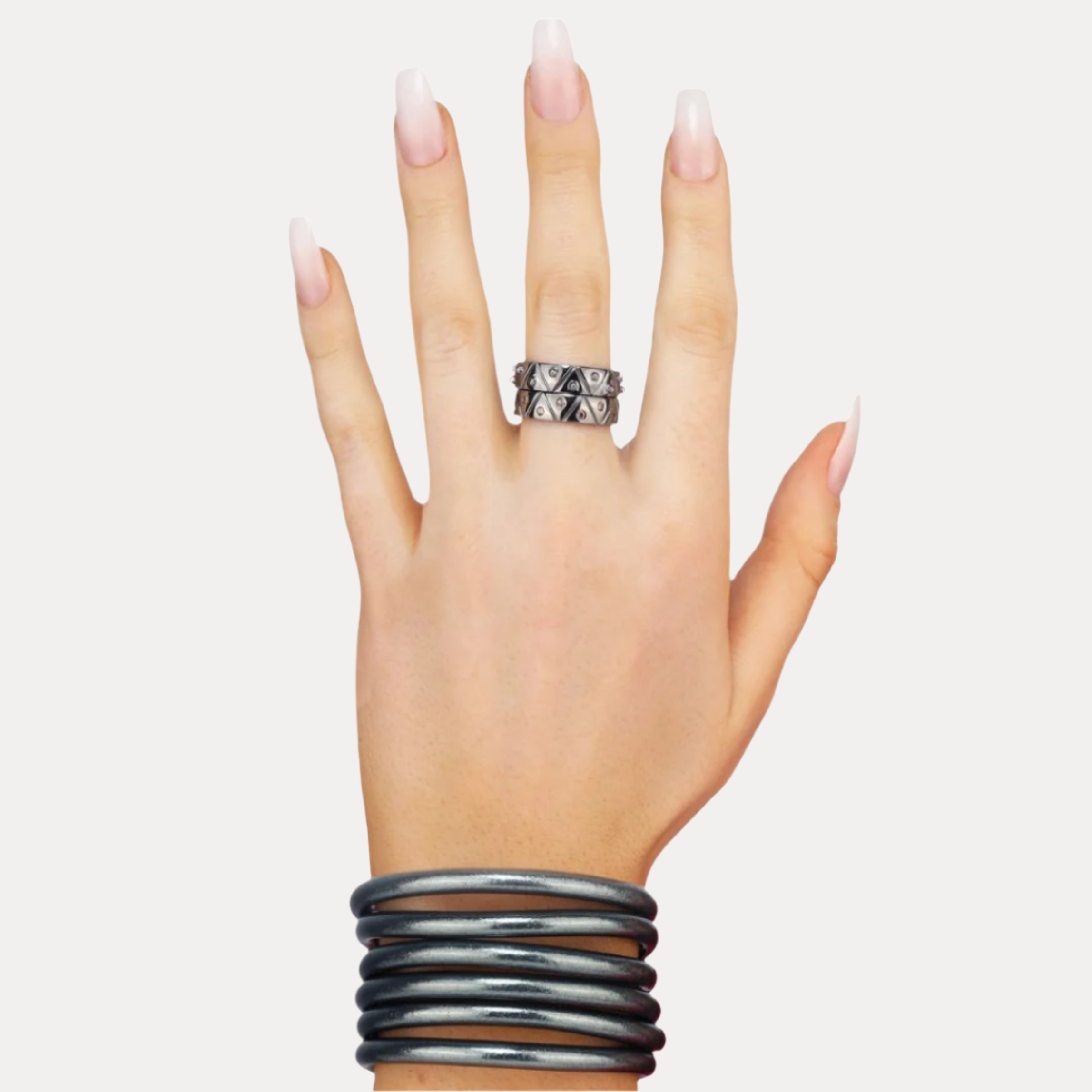 Light Serenity Ring - Gunmetal