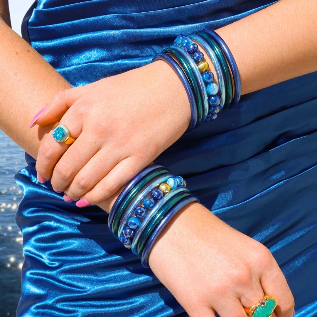 Mélange Beaded Bracelet - Sapphire