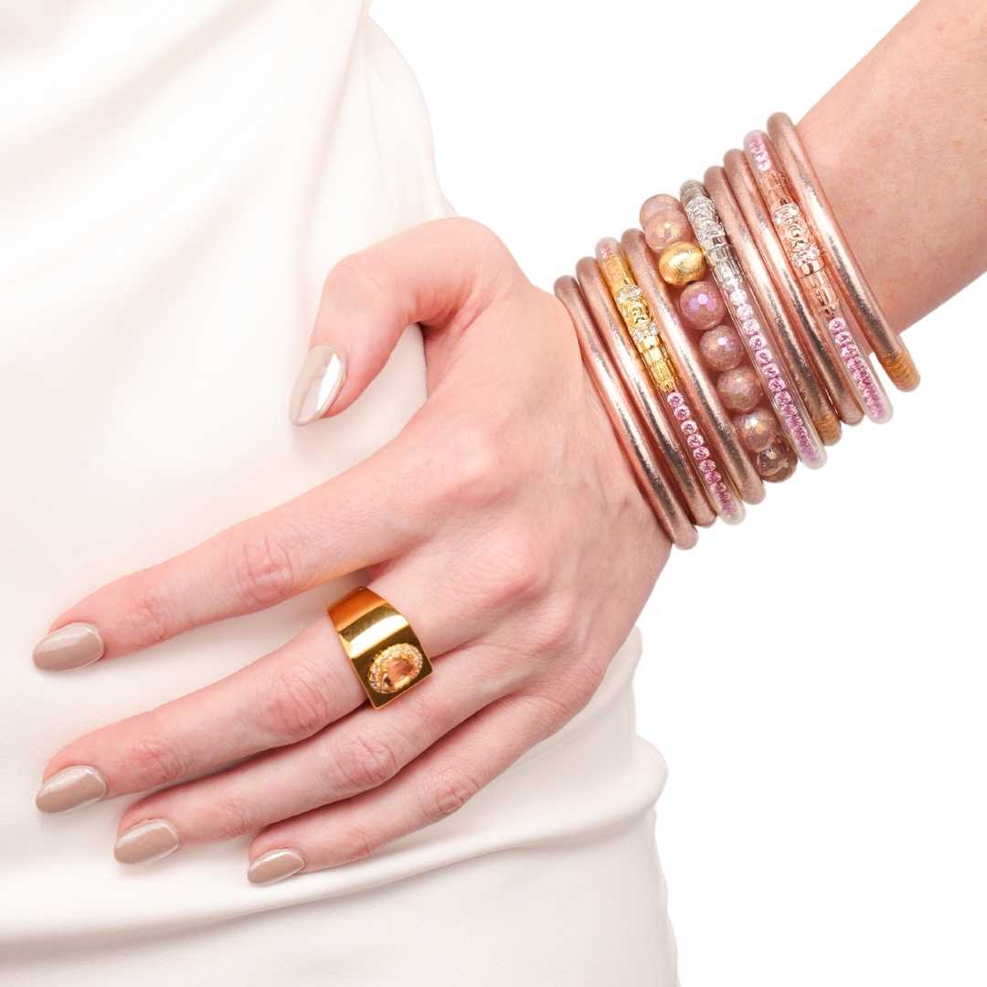 Mélange Beaded Bracelet - Strawberry
