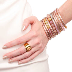 Mélange Beaded Bracelet - Strawberry
