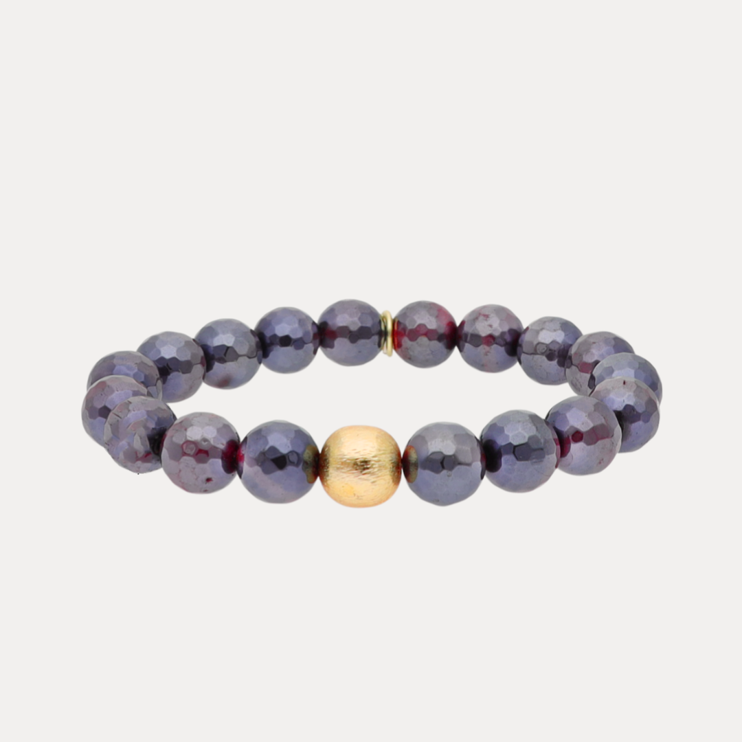 Mélange Beaded Bracelet - Red Tiger Eye
