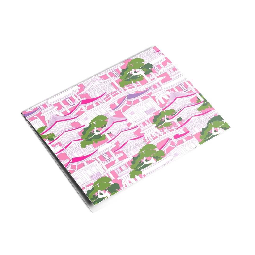 Pagoda Notecard Set