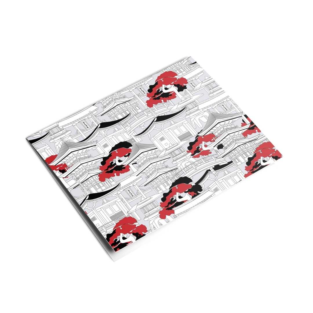 Pagoda Notecard Set