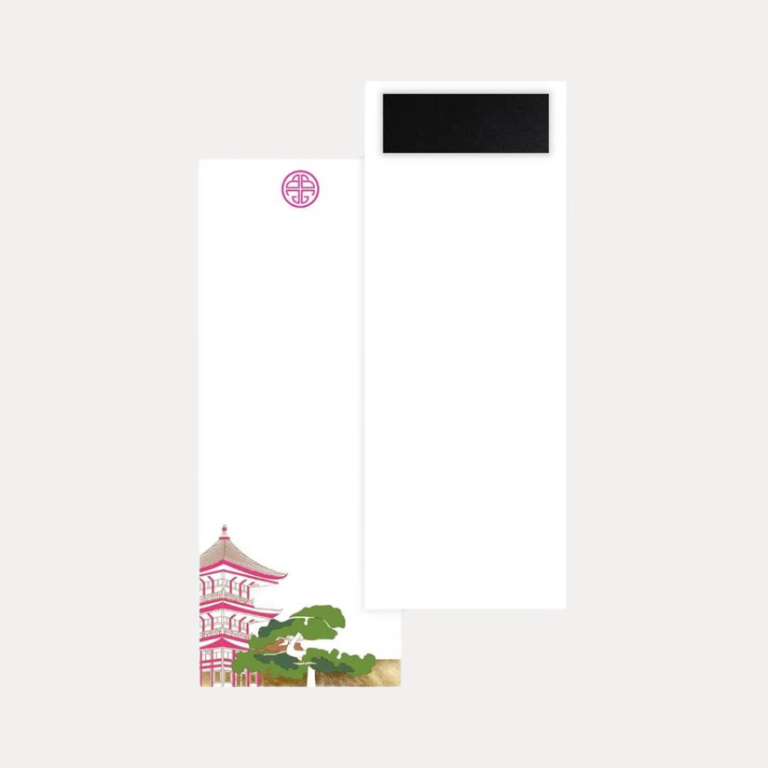 Pagoda Magnetic Notepads - Set of 3