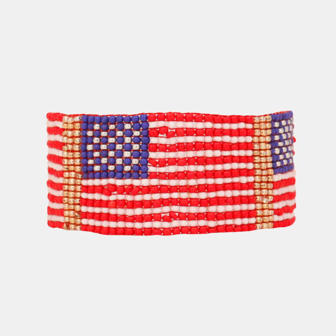 Old Glory Beaded Bracelet