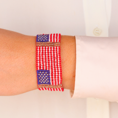 Old Glory Beaded Bracelet