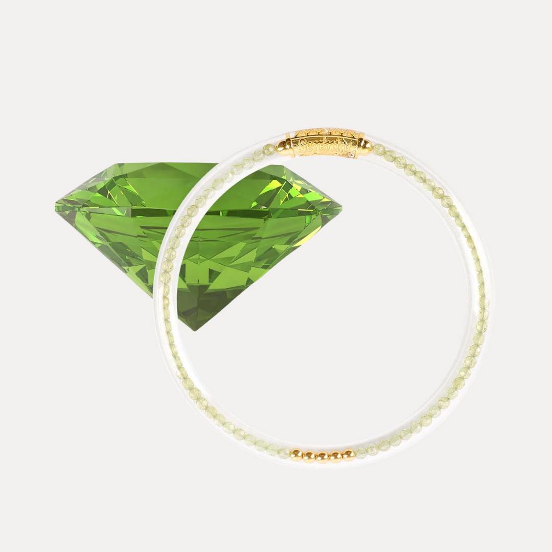 Peridot Luxe All Weather Bangle® (AWB®) - Serenity Prayer