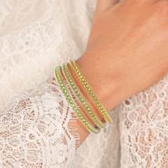 Peridot Three Queens & Wasabi Three Kings All Weather Bangles® Bundle