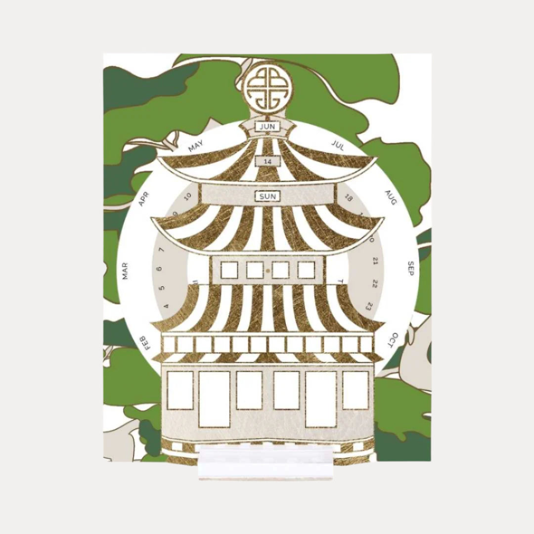 Pagoda Perpetual Calendar