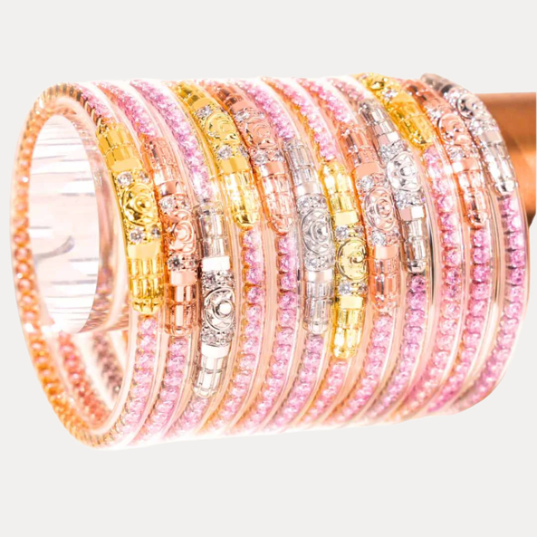 Three Queens All Weather Bangles® (AWB®) - Petal Pink