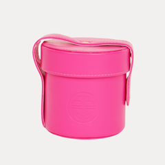 Pink Leather Canister