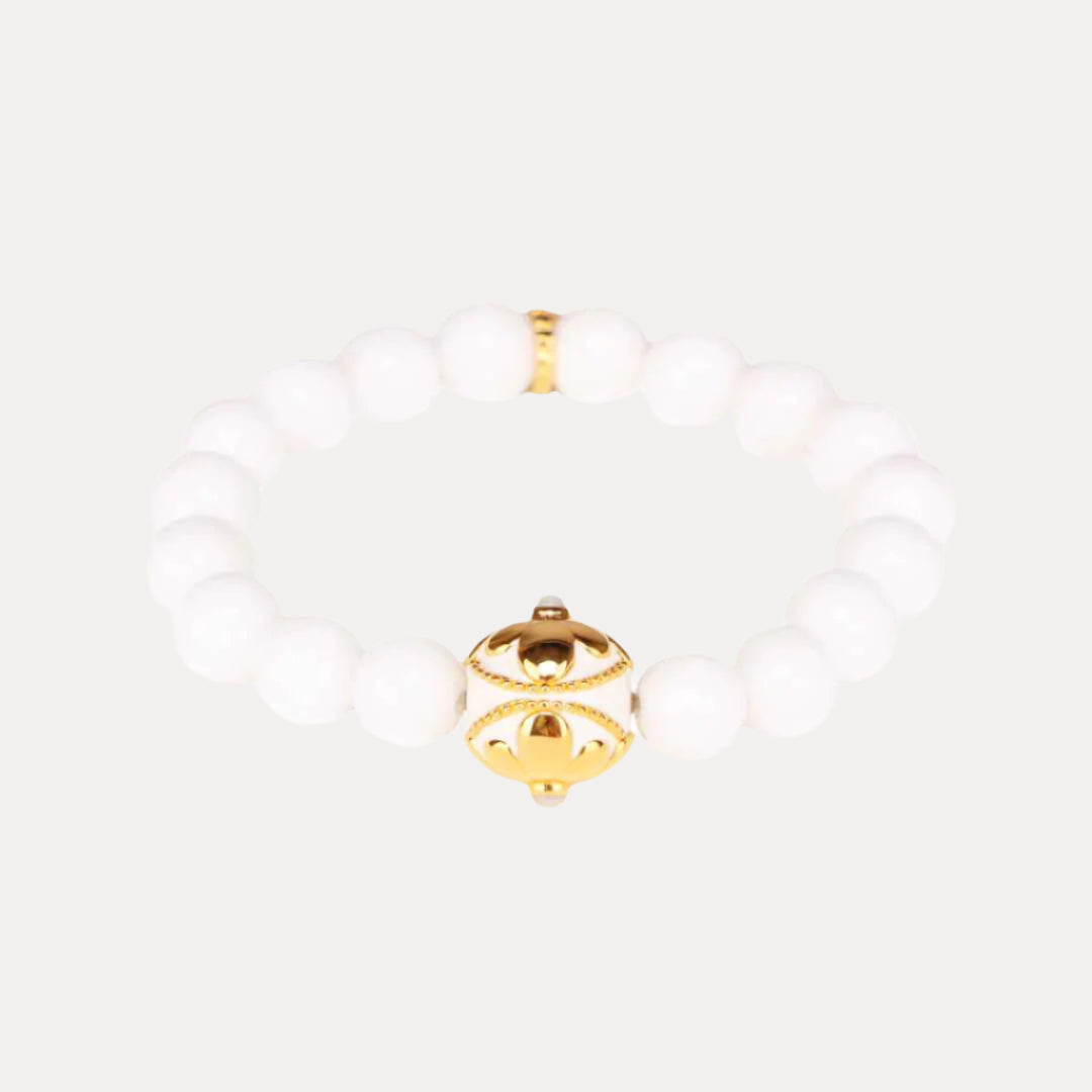 Primrose Snow Bracelet - White