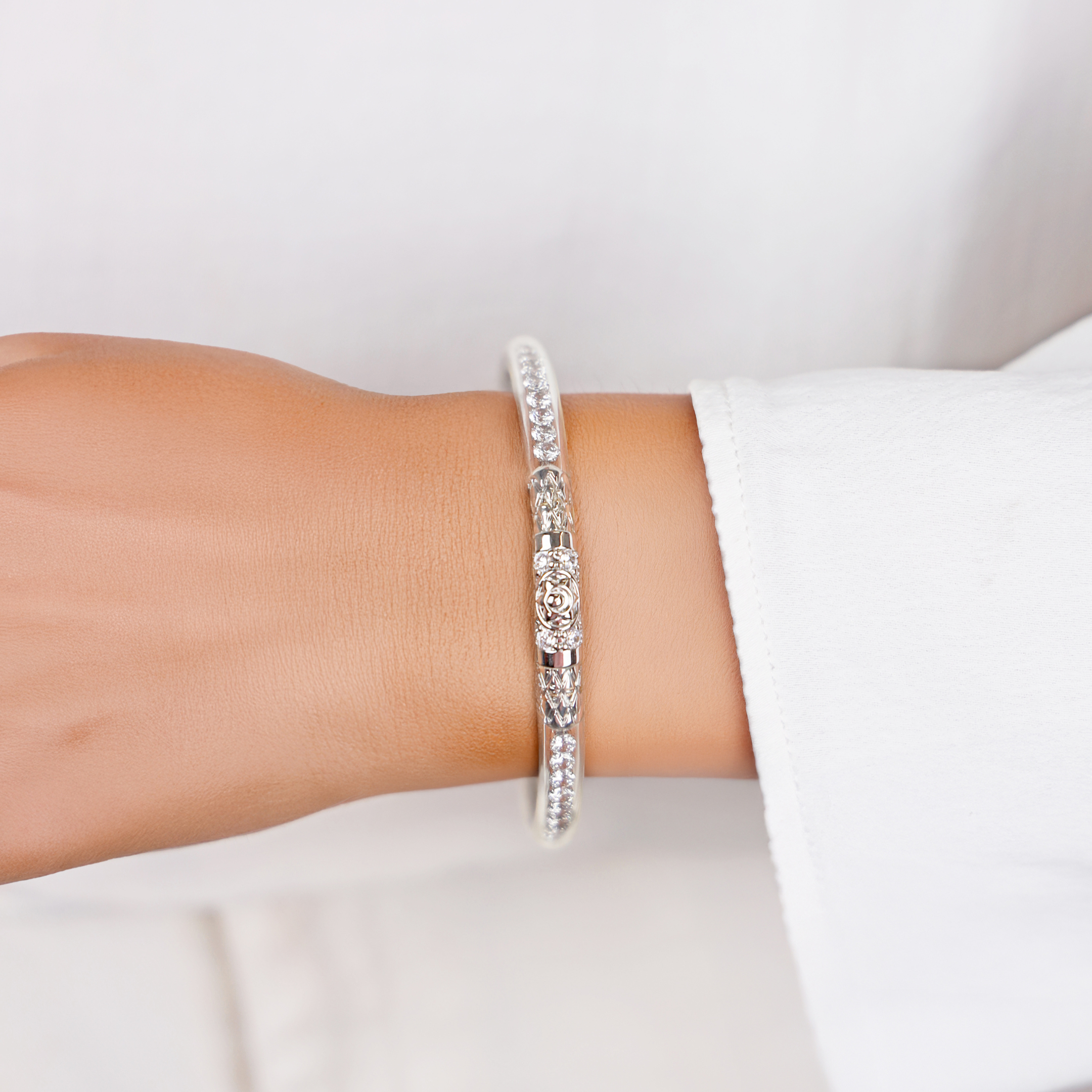 Queen All Weather Bangle® (AWB®) - Clear Crystal