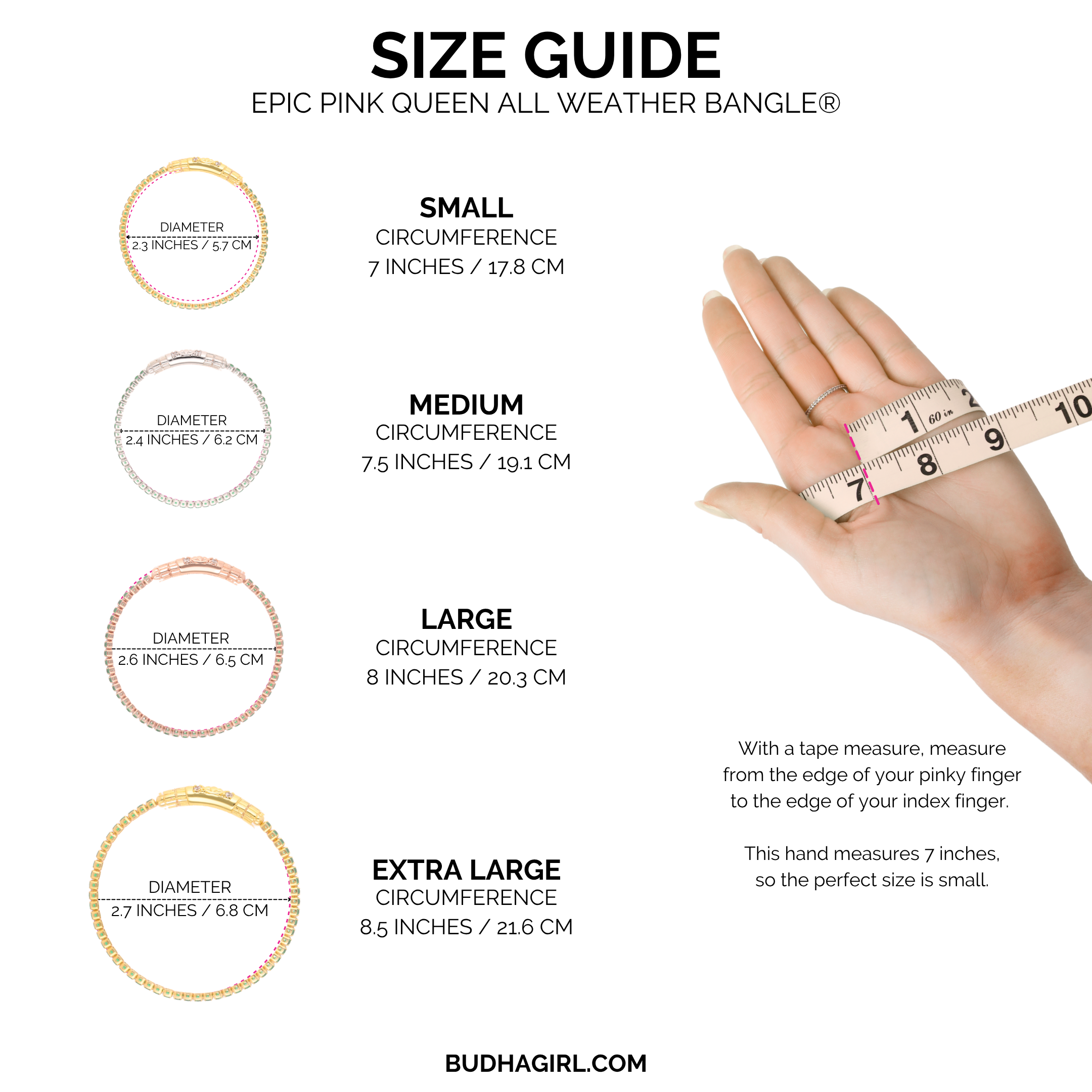 Queen All Weather Bangle® (AWB®) - Epic Pink