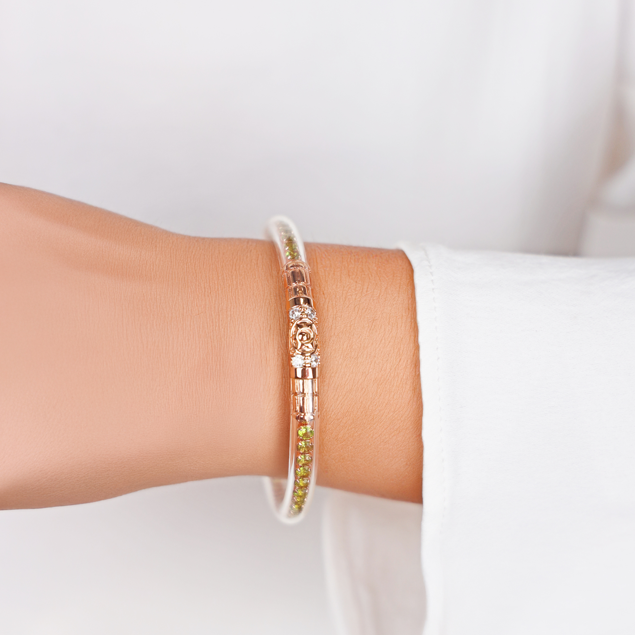 Queen All Weather Bangle® (AWB®) - Peridot