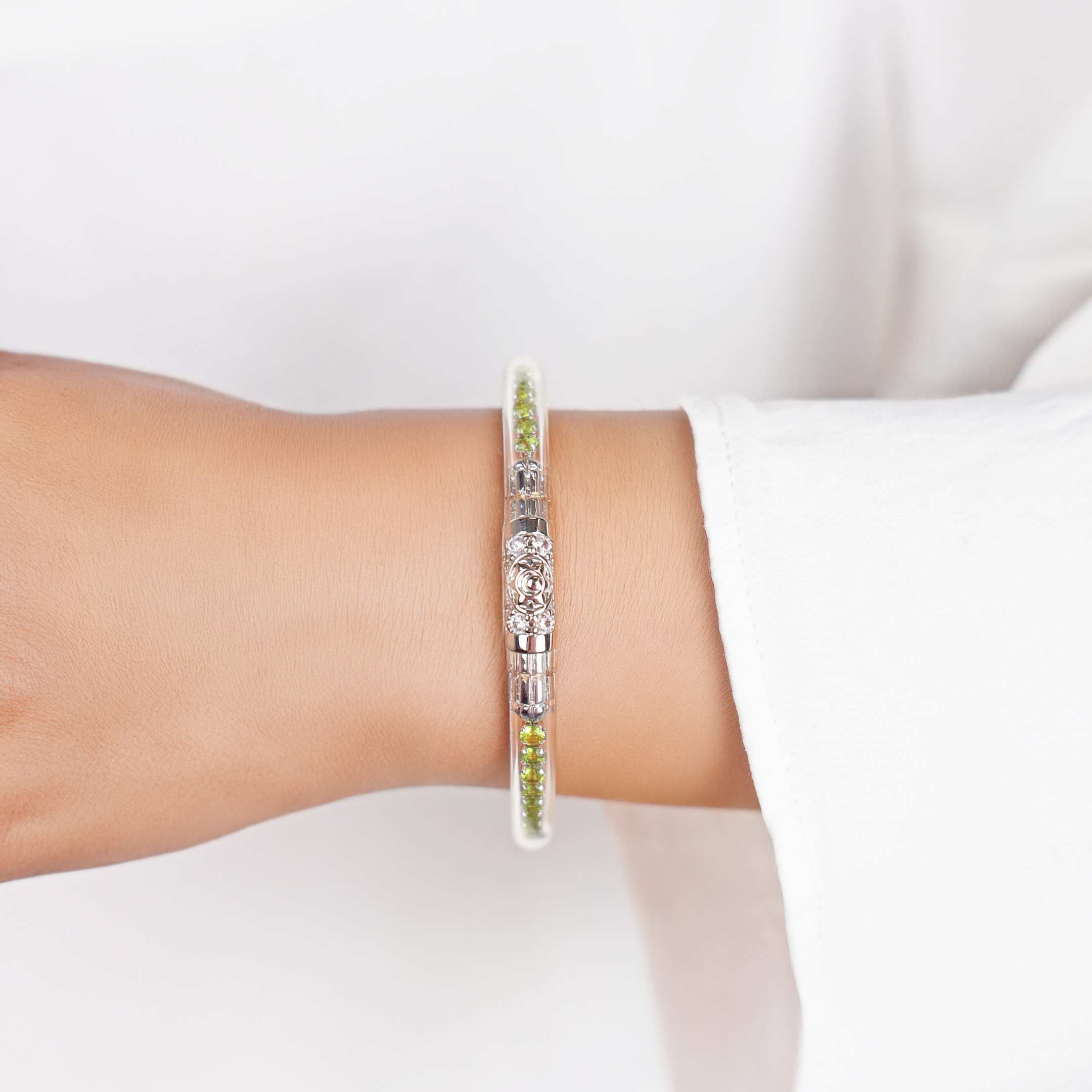 Queen All Weather Bangle® (AWB®) - Peridot