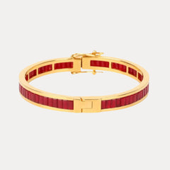 Ruby Infinity Bracelet