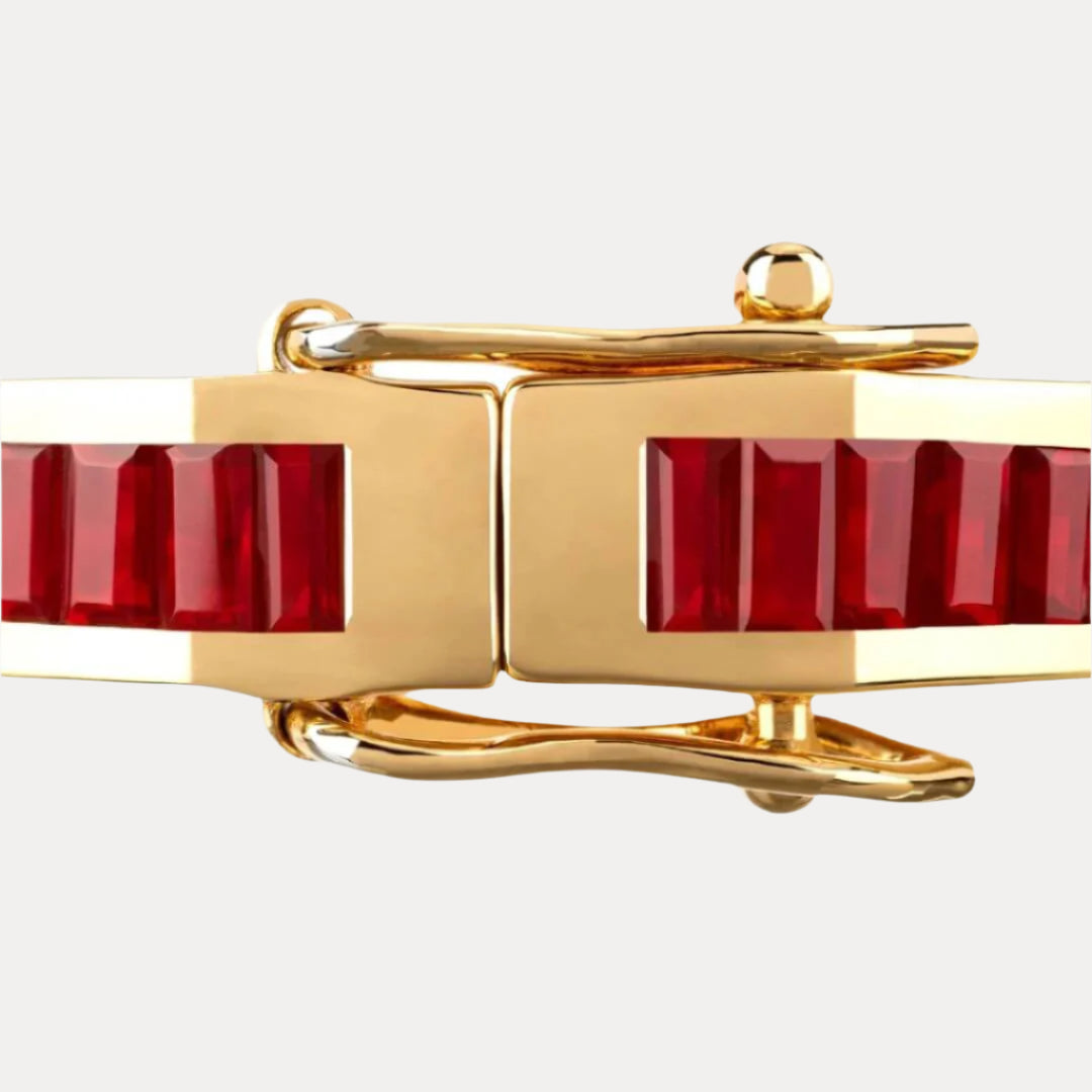 Ruby Infinity Bracelet