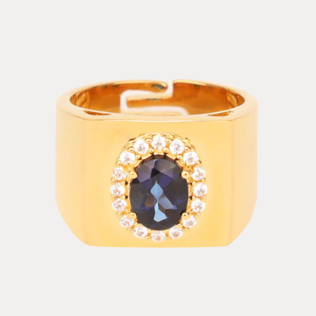 Birthday Ring - Sapphire/White