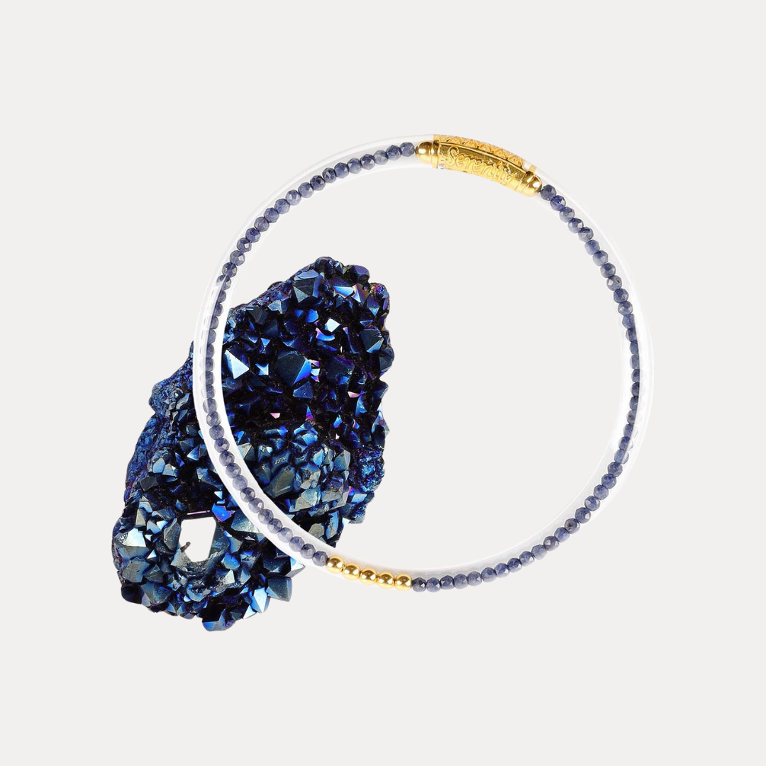 Sapphire Luxe All Weather Bangle® (AWB®) - Serenity Prayer