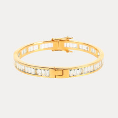 Sky Blue Topaz Infinity Bracelet