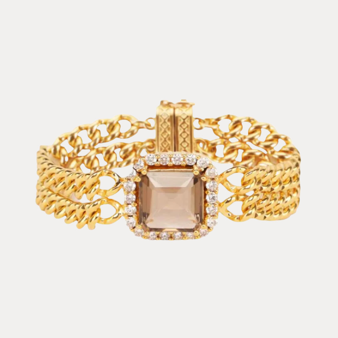 Solange Chain and Crystal Bracelet