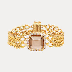 Solange Chain and Crystal Bracelet