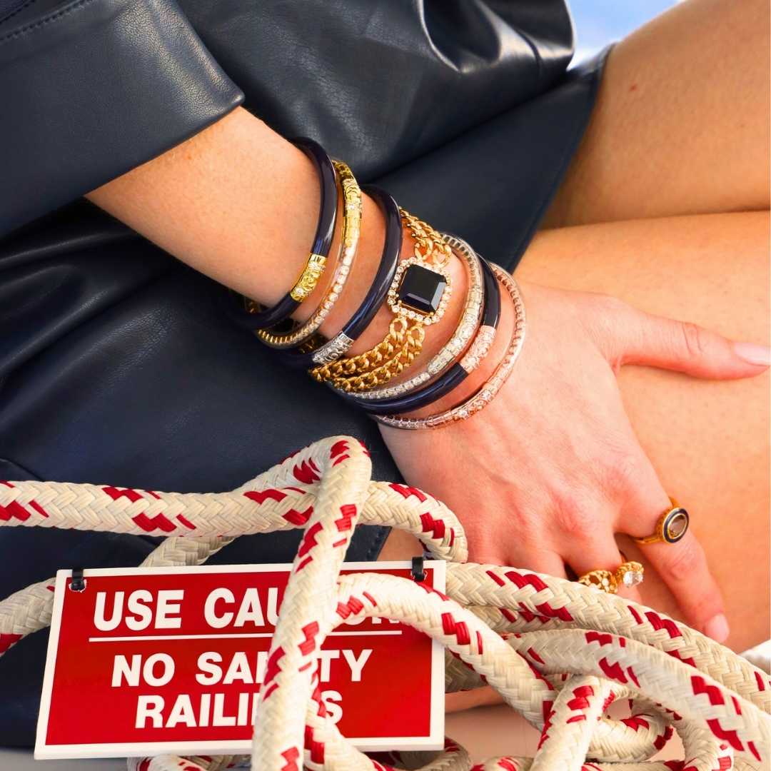 Solange Chain and Crystal Bracelet