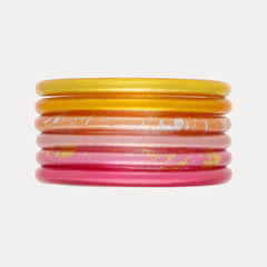 Spring Flower Bangle Stack