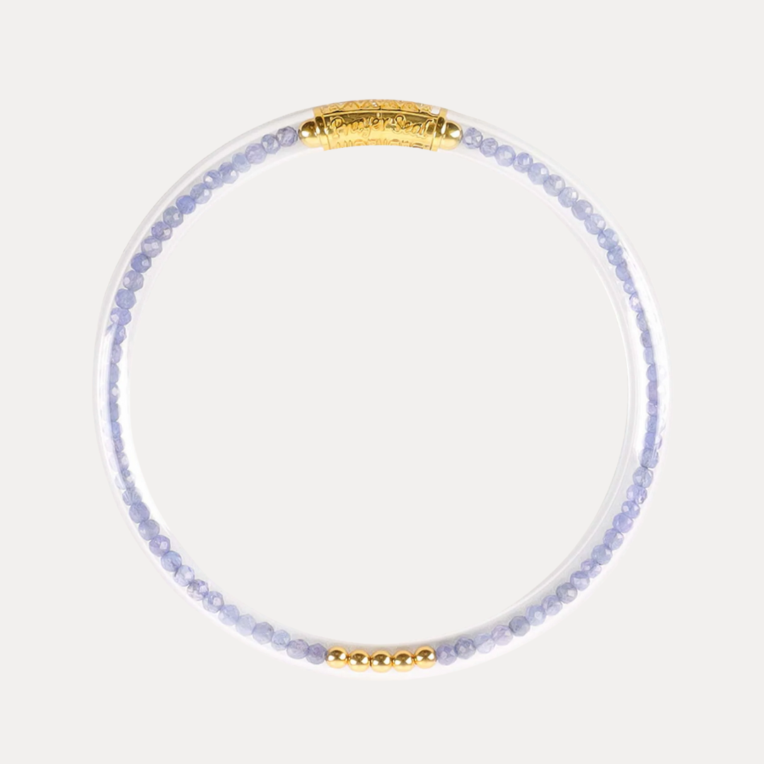 Tanzanite Luxe All Weather Bangle® (AWB®) - Serenity Prayer