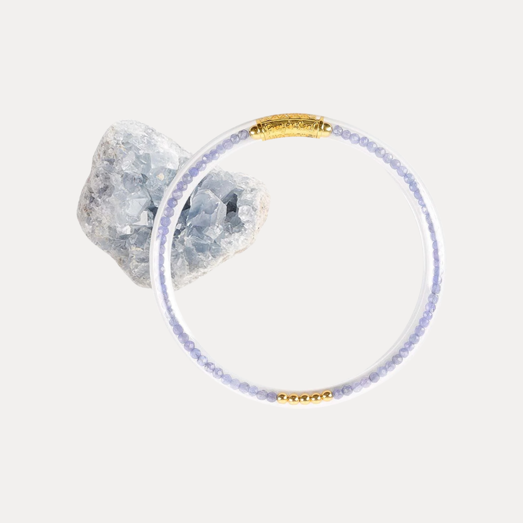 Tanzanite Luxe All Weather Bangle® (AWB®) - Serenity Prayer