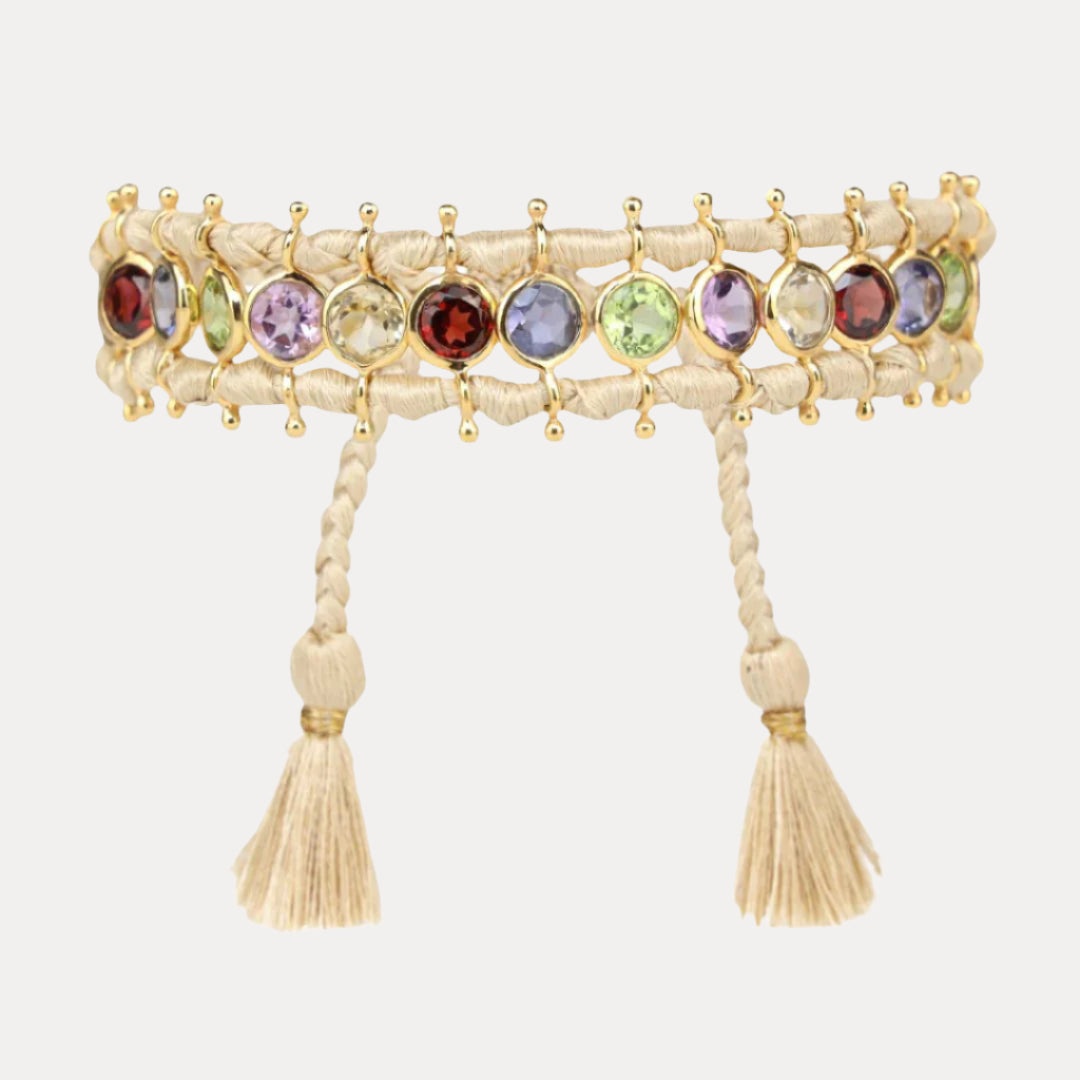 Viv String Bracelet - Ivory/Multi