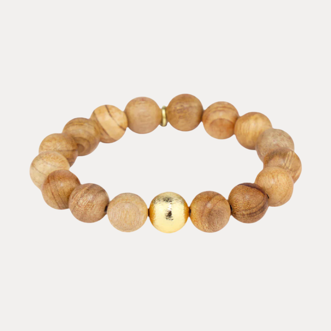 Ashen Wood Beaded Bracelet