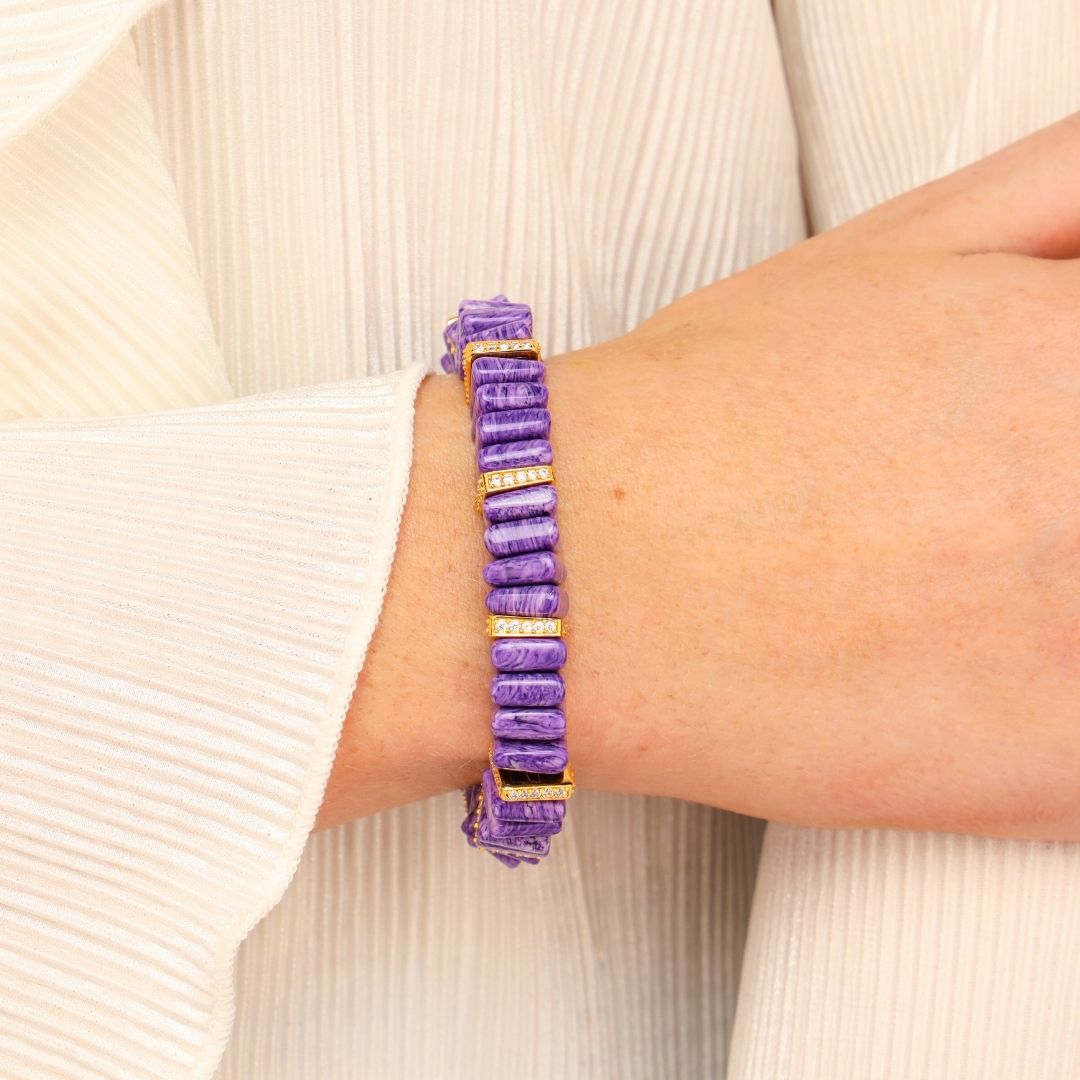Tablet Bracelet - Charoite