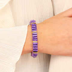 Tablet Bracelet - Charoite