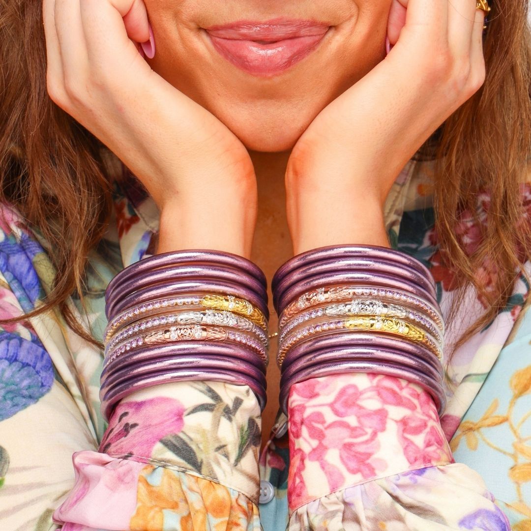Lila All Weather Bangles® (Set of 6) - Serenity Prayer