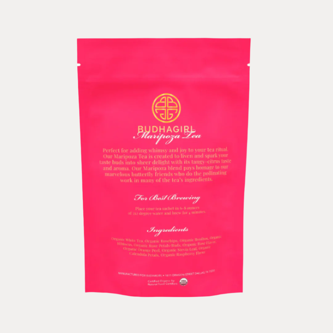 Organic Maripoza   Tea Pouch - 15 Sachets
