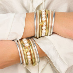 Star Bright Pearl Beaded Bracelet