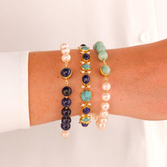 Margarite Bracelet - Turquoise/Pearl